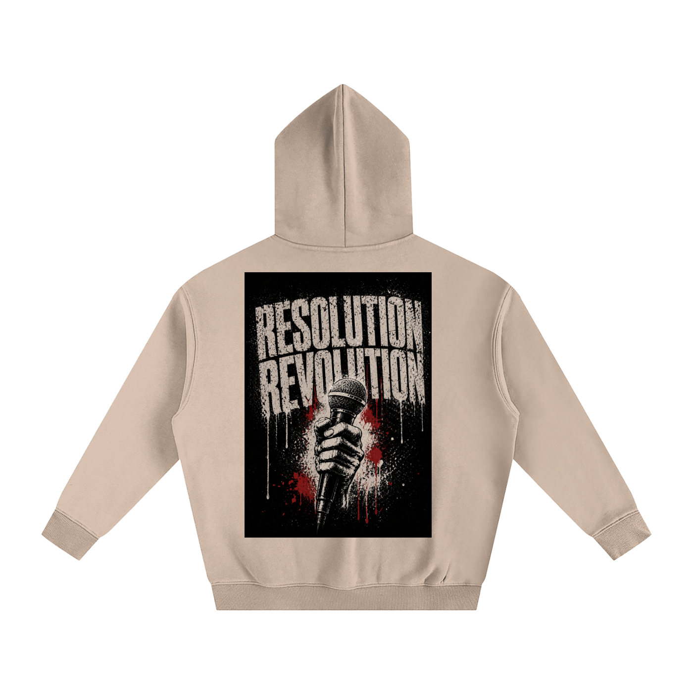 Resolution Revolution "Art/Mic" Oversize Fleeced Hoodie