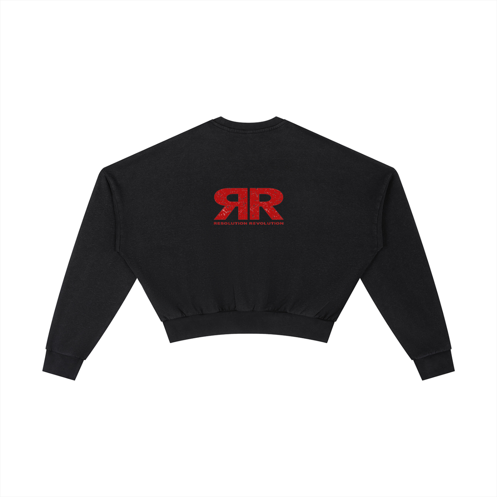 Resolution Revolution "Women, Power, Voices" Vintage Washed Cropped Sweatshirt