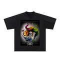 Resolution Revolution "Art/Mic"Oversized Mesh V-Neck Soccer Jersey