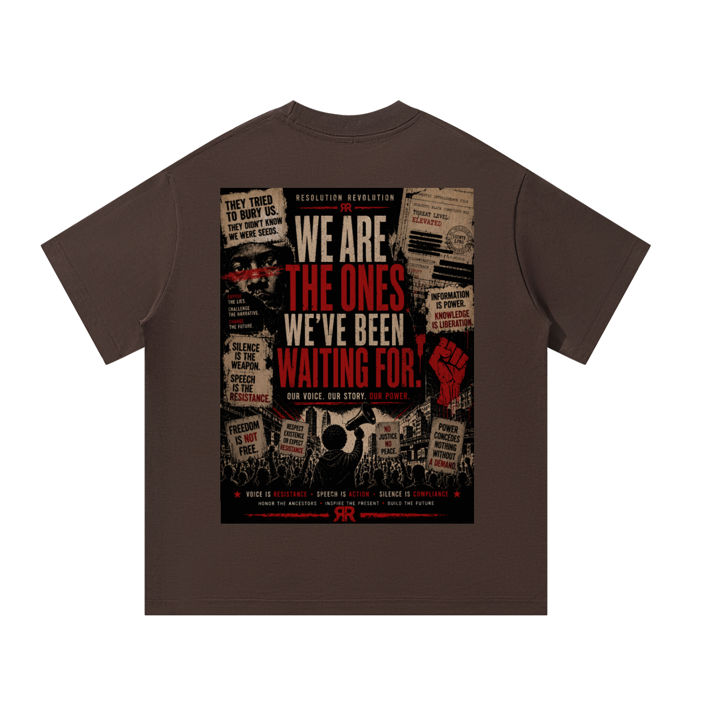 Resolution Revolution "Refuse to Be Silent" Unisex Oversized T-Shirt