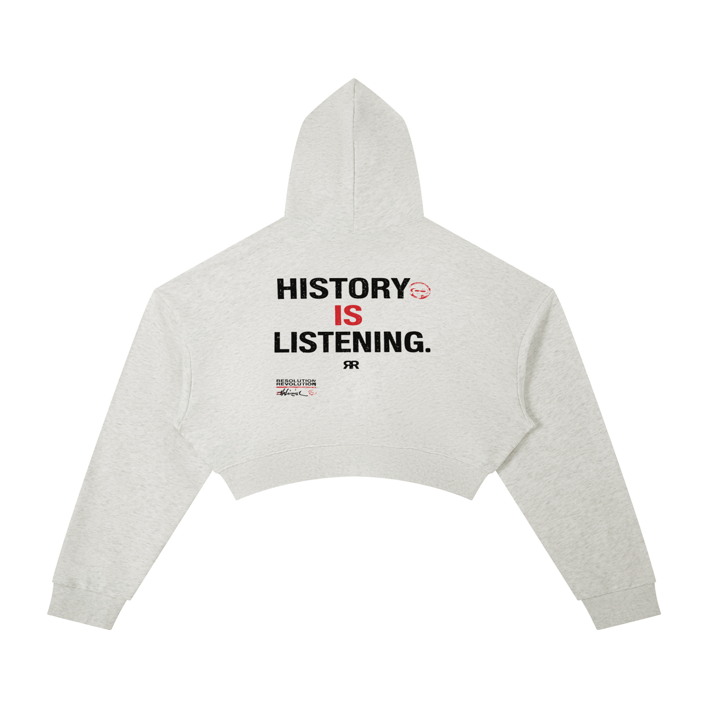 Resolution Revolution Women of the Movement" Essential Cropped Hoodie