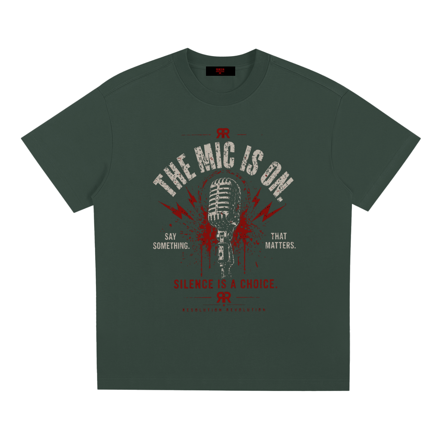 Resolution Revolution "The Mic Is On" Sorona Quick-Dry Cooling T-Shirt