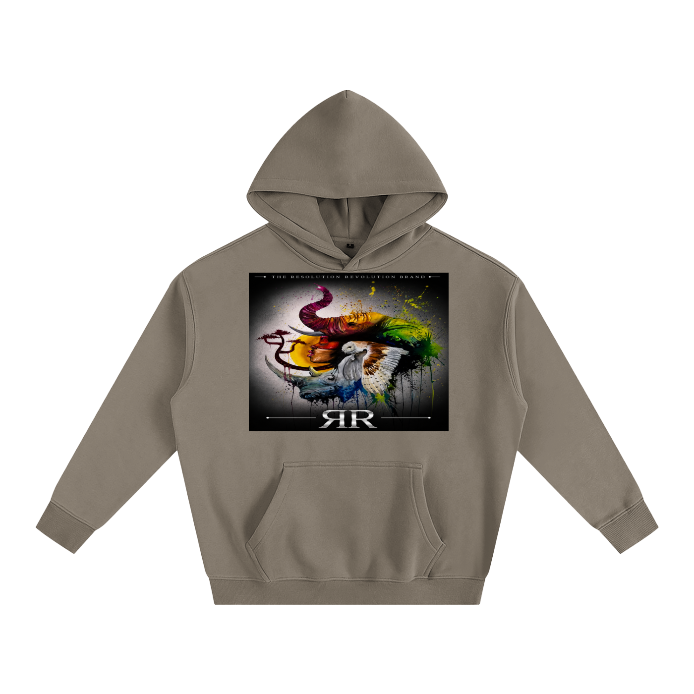 Resolution Revolution "Art/Mic" Oversize Fleeced Hoodie