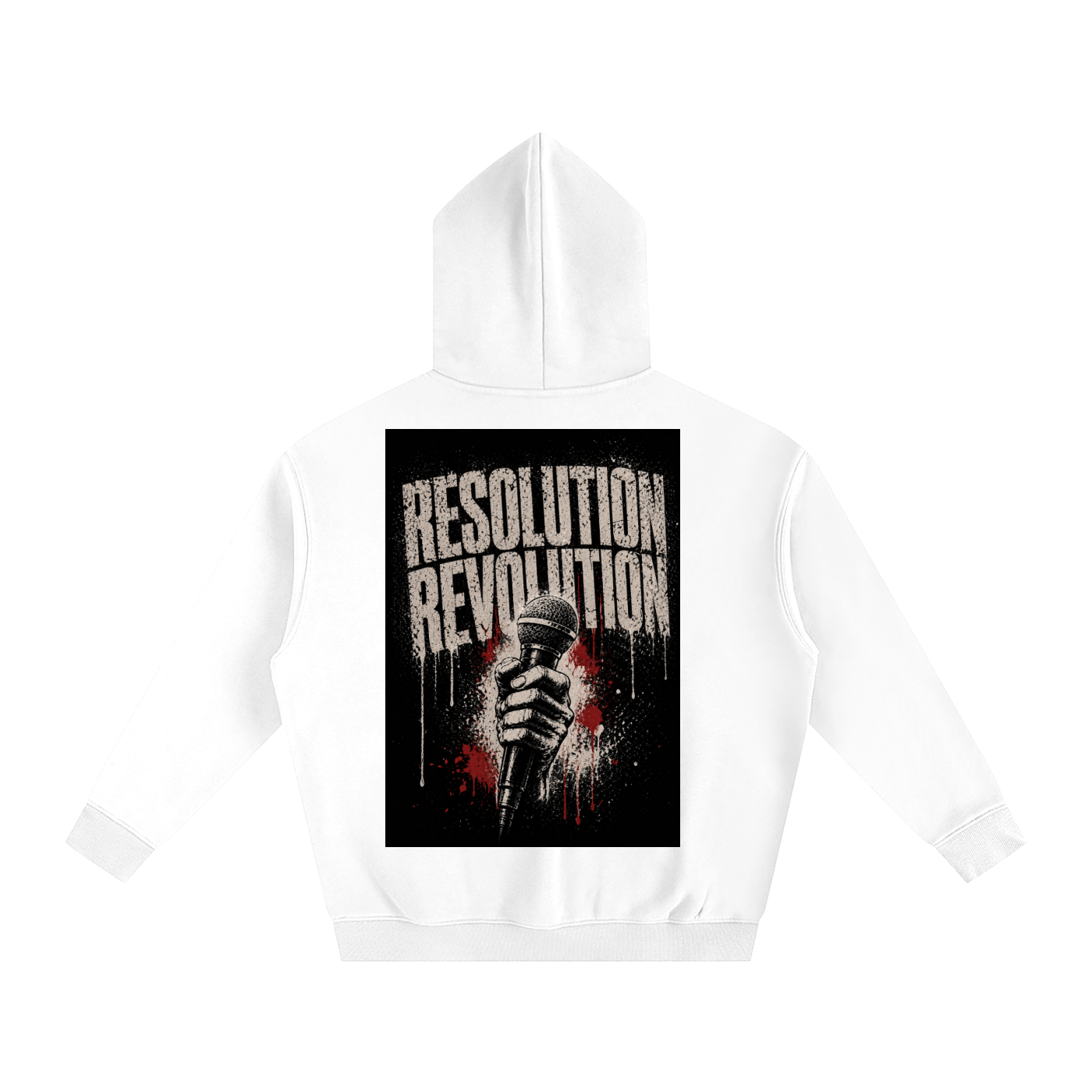 Resolution Revolution "Art/Mic" Oversize Fleeced Hoodie