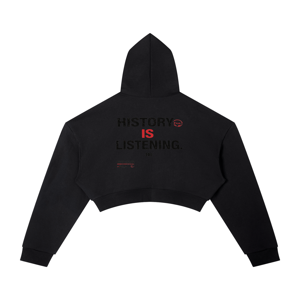 Resolution Revolution Women of the Movement" Essential Cropped Hoodie