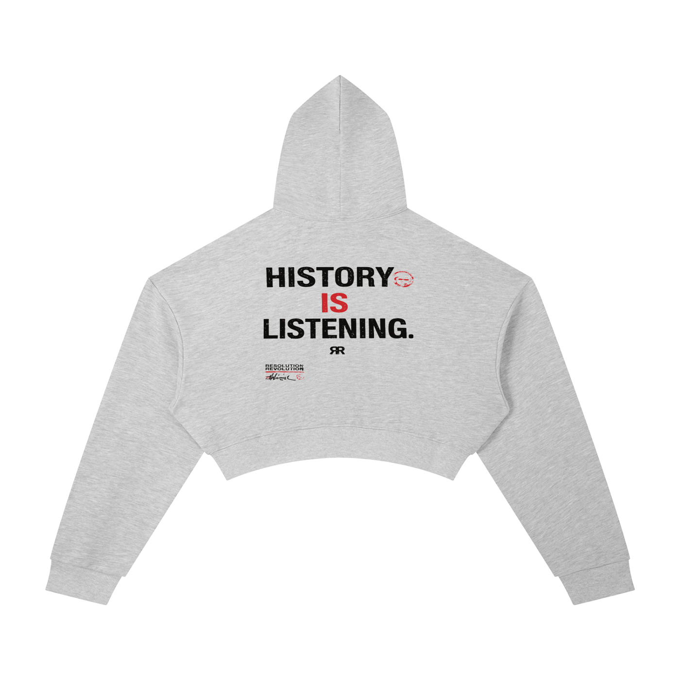 Resolution Revolution Women of the Movement" Essential Cropped Hoodie