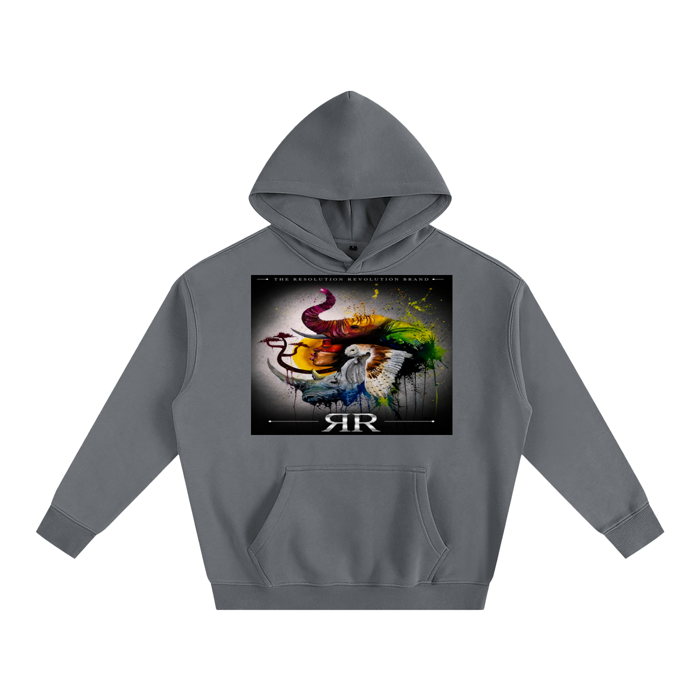 Resolution Revolution "Art/Mic" Oversize Fleeced Hoodie