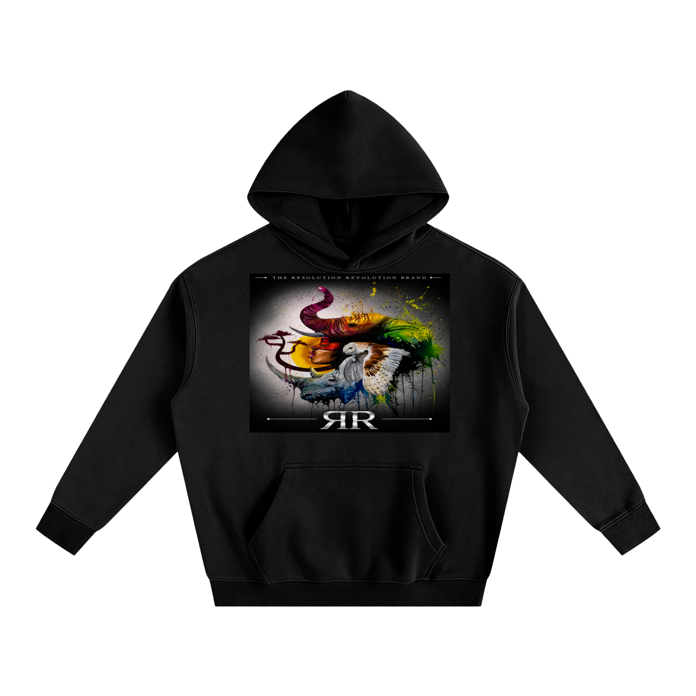 Resolution Revolution "Art/Mic" Oversize Fleeced Hoodie