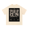 Resolution Revolution "Speak Up/Mic" Essential Cotton T-Shirt
