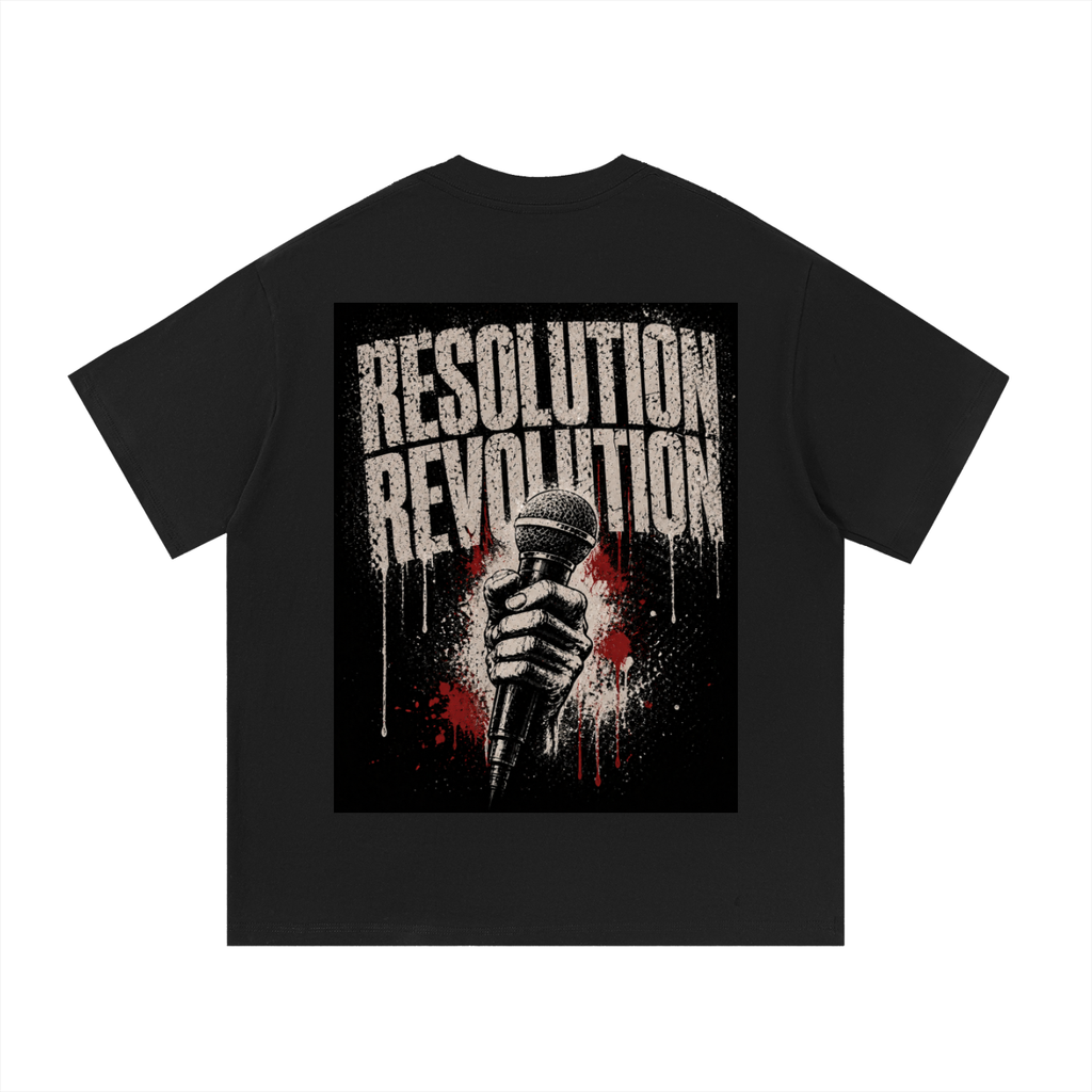 Resolution Revolution "Speak Up/Mic" Essential Cotton T-Shirt