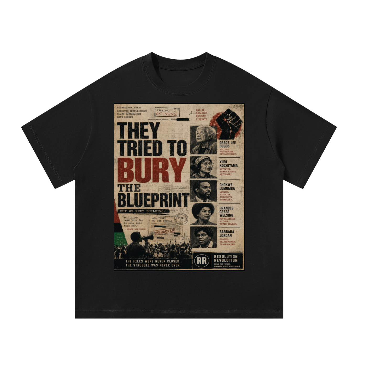 Resolution Revolution "Refuse to Be Silent" Unisex Oversized T-Shirt