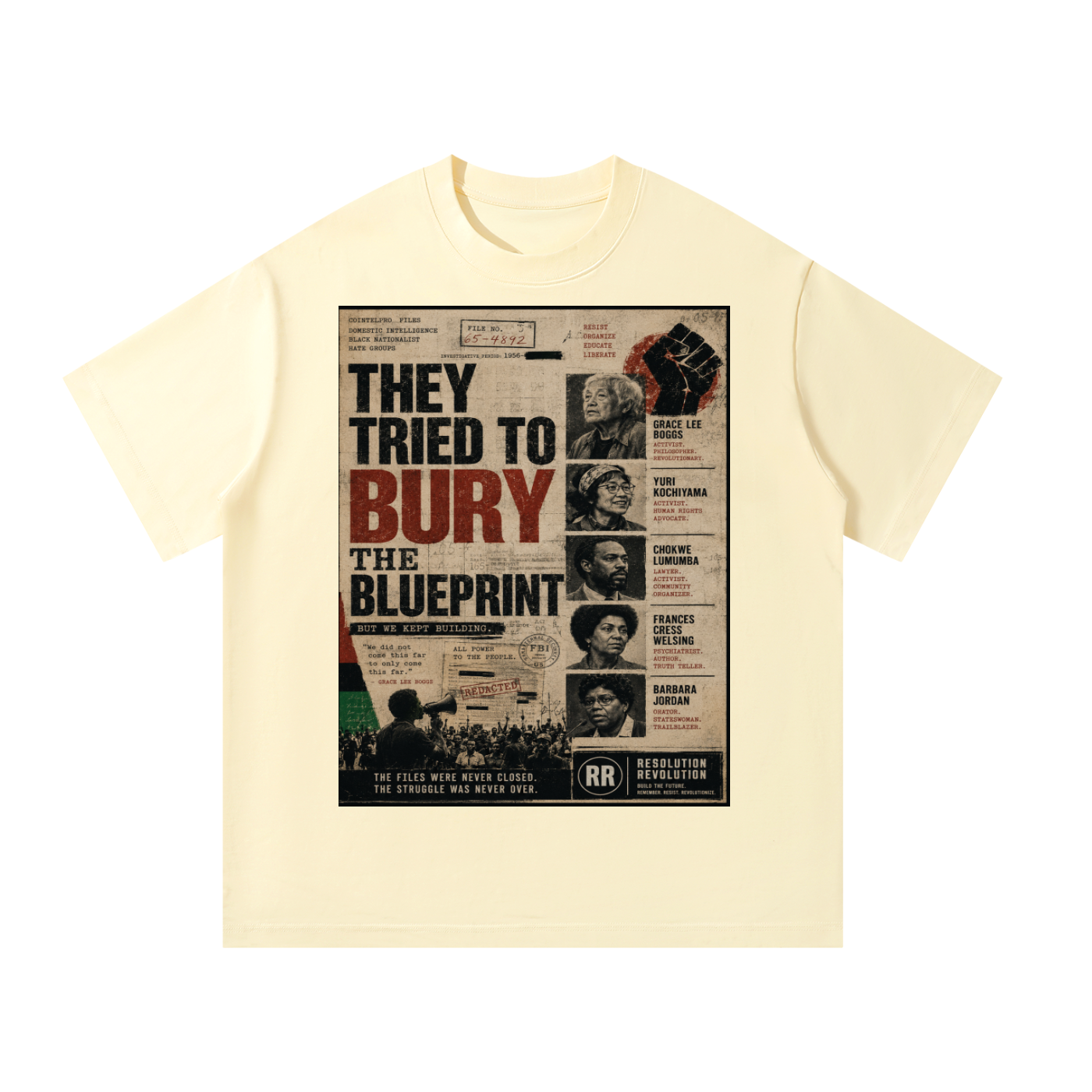 Resolution Revolution "Refuse to Be Silent" Unisex Oversized T-Shirt