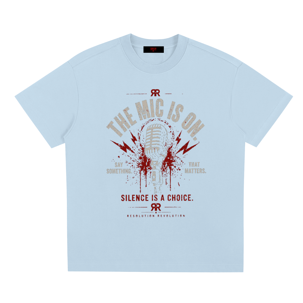 Resolution Revolution "The Mic Is On" Sorona Quick-Dry Cooling T-Shirt