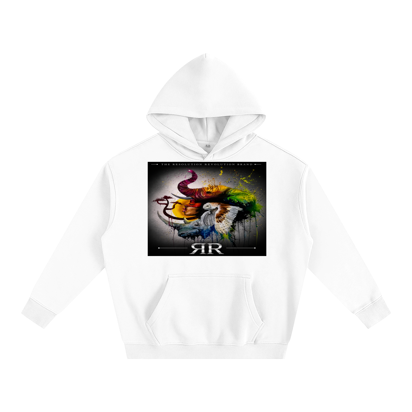 Resolution Revolution "Art/Mic" Oversize Fleeced Hoodie