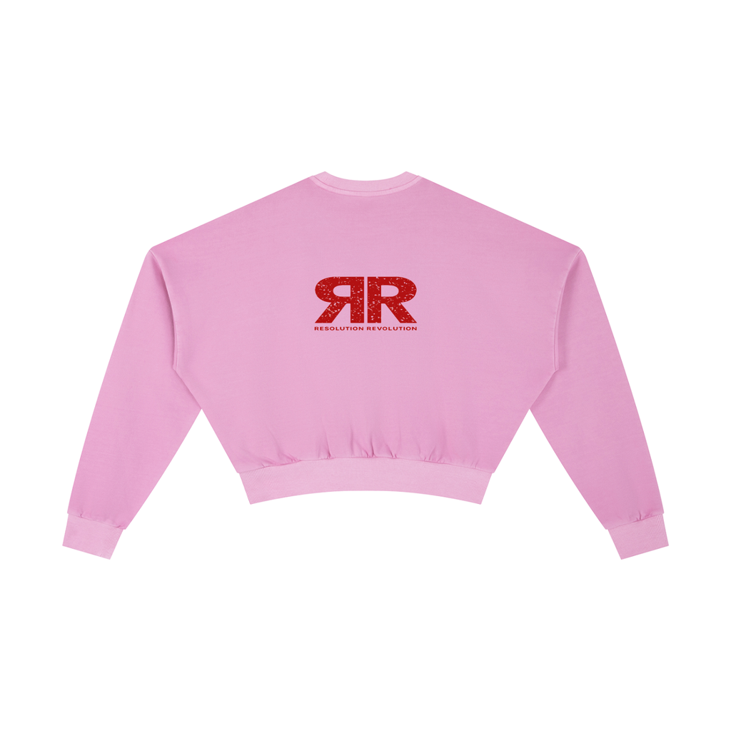 Resolution Revolution "Women, Power, Voices" Vintage Washed Cropped Sweatshirt
