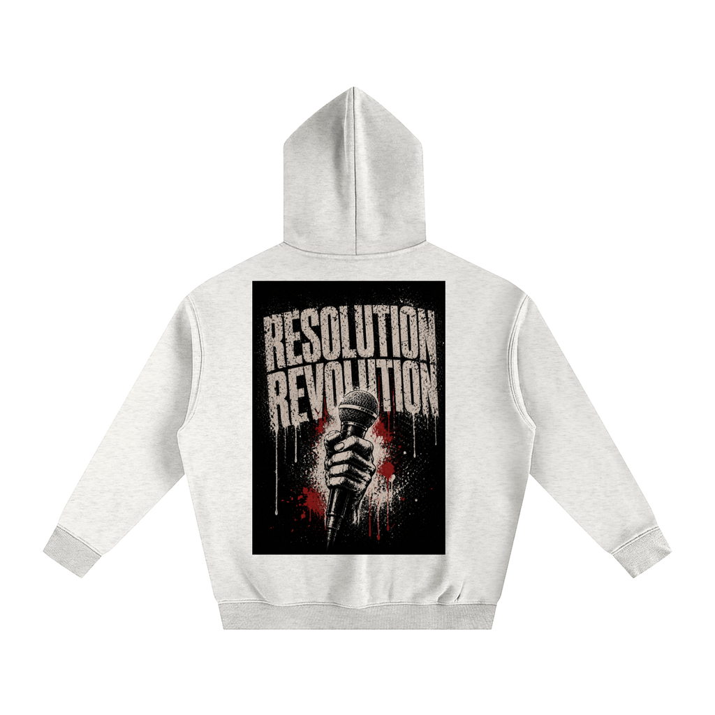 Resolution Revolution "Art/Mic" Oversize Fleeced Hoodie