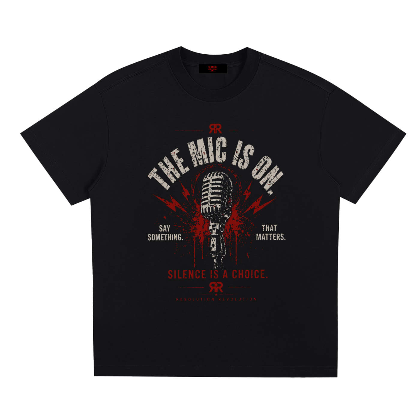 Resolution Revolution "The Mic Is On" Sorona Quick-Dry Cooling T-Shirt