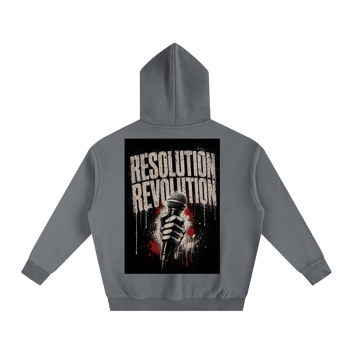 Resolution Revolution "Art/Mic" Oversize Fleeced Hoodie