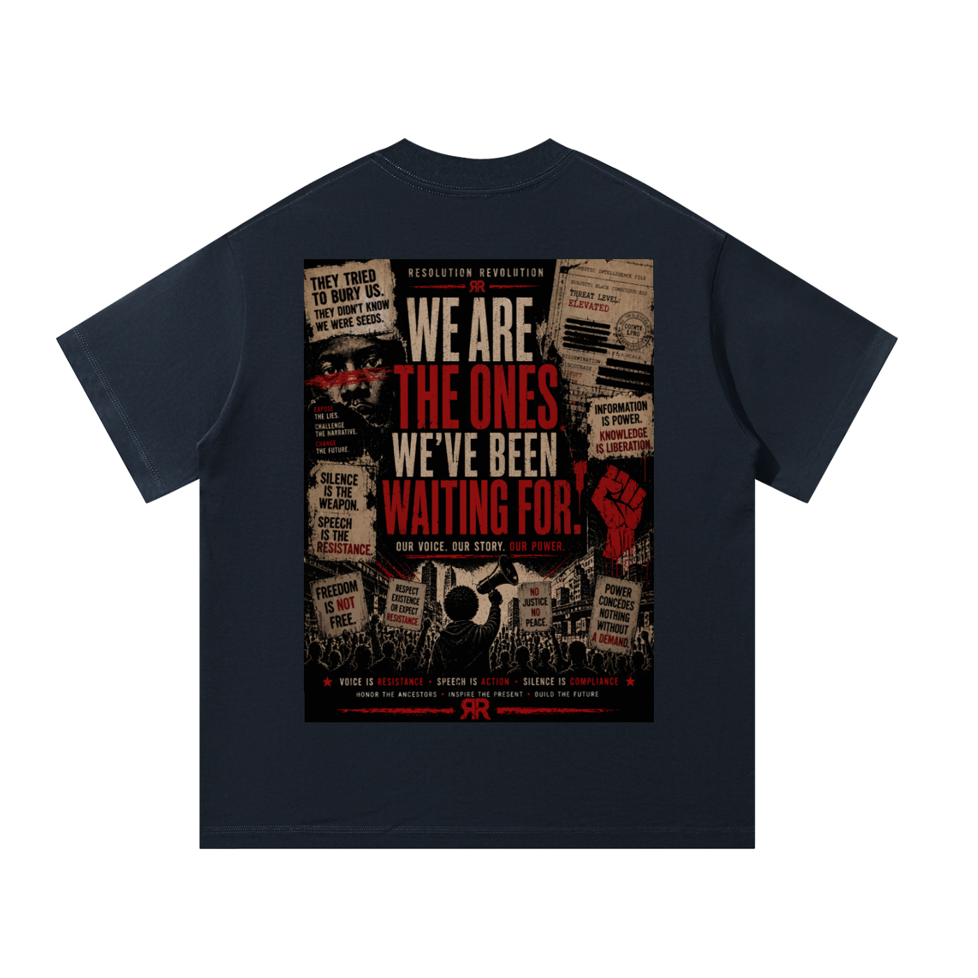 Resolution Revolution "Refuse to Be Silent" Unisex Oversized T-Shirt