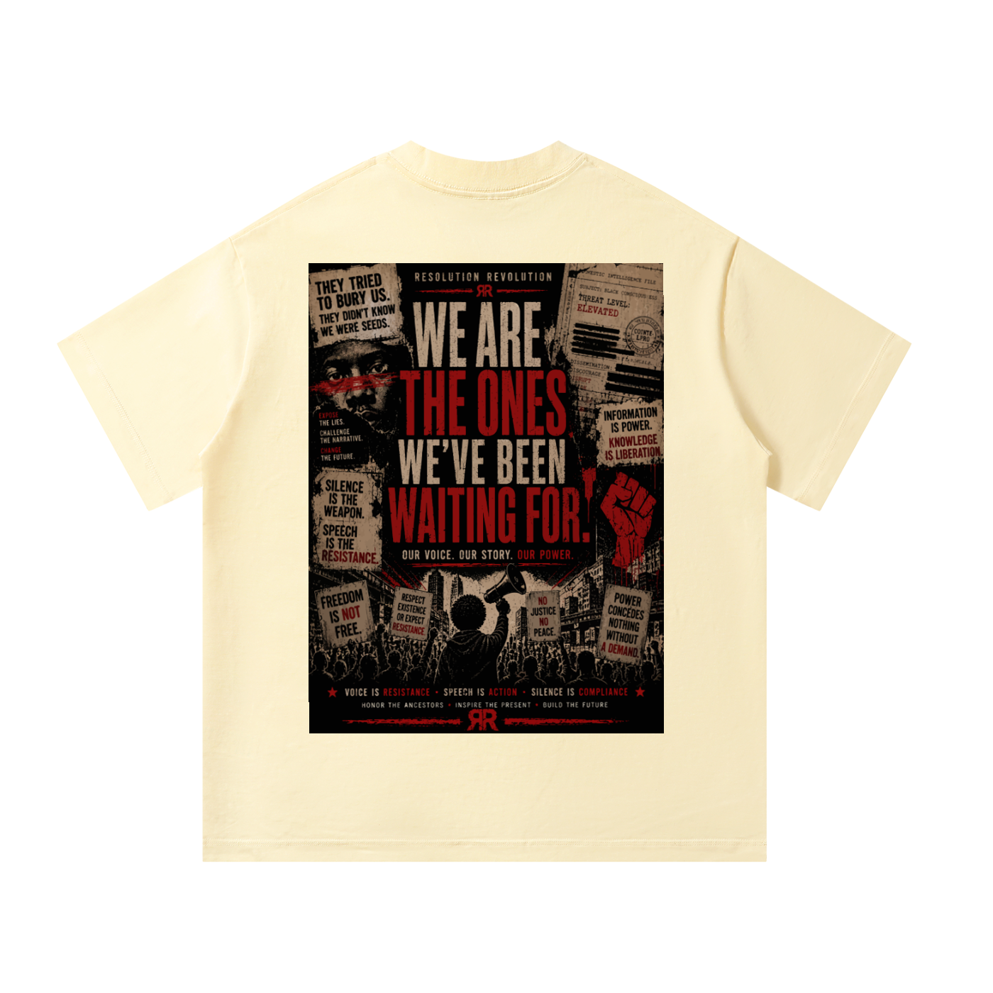 Resolution Revolution "Refuse to Be Silent" Unisex Oversized T-Shirt